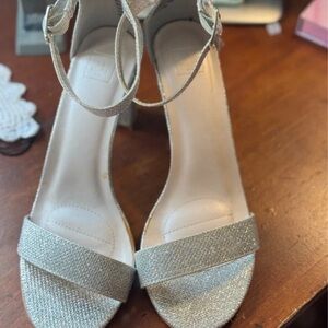 Next Glittering Silver Heels